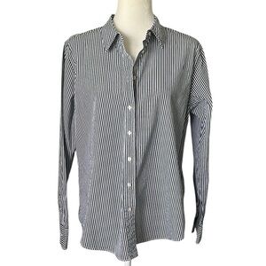 Lauren Ralph Lauren black label green white strip button down classic shirt XL